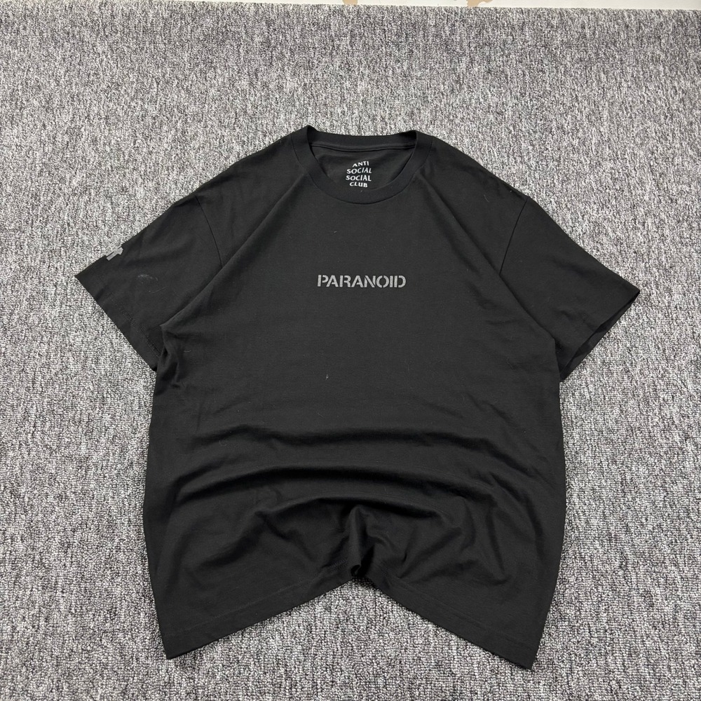 Anti Social Social Club x Undefeated Paranoid Skate T-Shirt Black Large